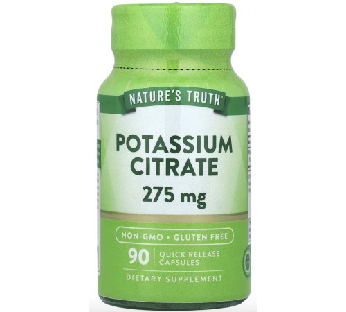 Калий цитрат Nature's Truth Potassium Citrate 275 мг 90 капс