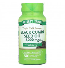 Олія насіння чорного кмину Nature's Truth Black Cumin Seed Oil 2000 мг 50 капс