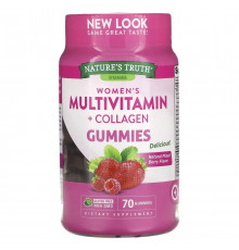 Мультивітаміни для жінок з колагеном Nature's Truth Women's Multivitmain + Collagen 70 жувальних цукерок ягоди