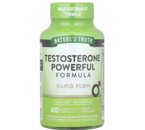 Бустер тестостерону Nature's Truth Testosterone Powerful Formula 60 гел капс