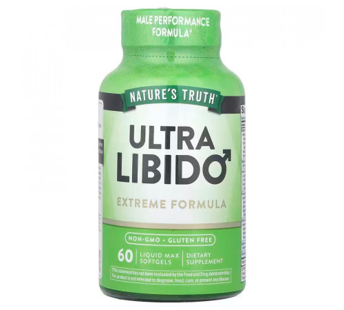 Підтримка лібідо чоловіків Nature's Truth Ultra Libido 60 гел капс