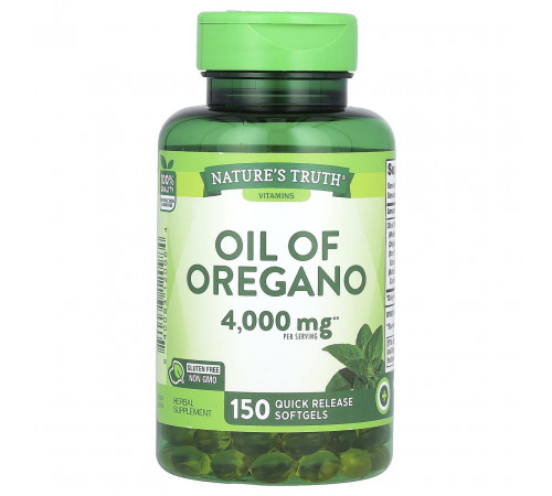 Олія орегано Nature's Truth Oil Of Oregano 2000 мг 150 гел капс
