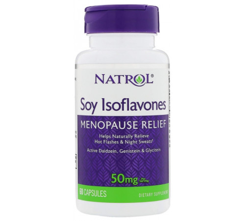 Соєві ізофлавони Natrol Soy Isoflavones 60 капс