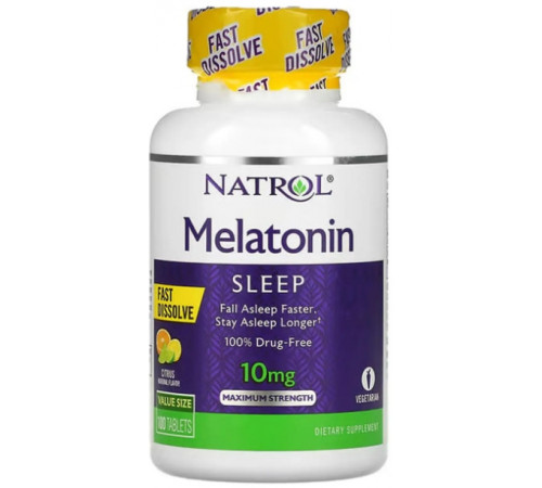 Мелатонін Natrol Melatonin 10 мг 100 таб цитрус