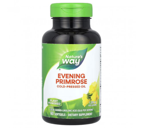 Олія примули вечірньої Nature's Way Evening Primrose 1300 мг 60 гел капс