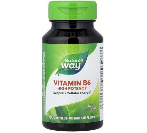 Витамин В6 Nature's Way Vitamin B-6 50 мг 100 капс