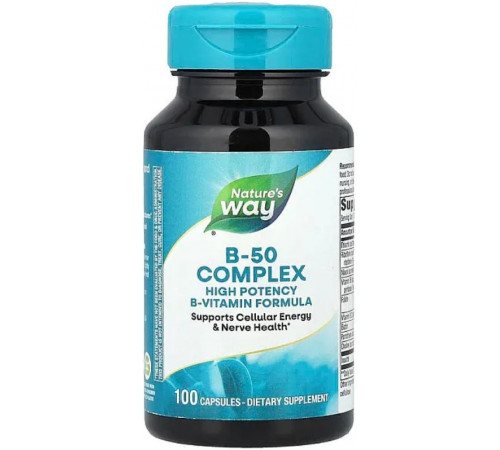 Витамины группы В Nature's Way B-50 Complex 100 кап