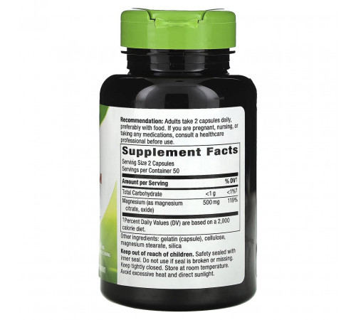 Комплекс магния Nature's Way Magnesium Complex 500 мг 100 капс