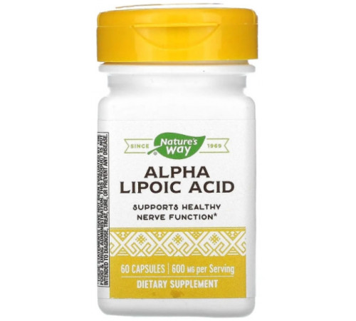 Альфа-ліпоєва кислота Nature's Way  Alpha Lipoic Acid 60 капс