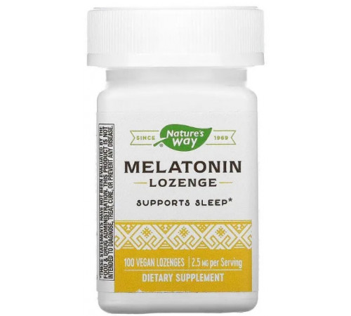 Мелатонін Nature's Way Melatonin 2,5 мг 100 льодяників