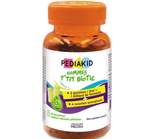 Пробіотики для дітей Pediakid Radiergummis Probiotische 60 жев конф яблуко