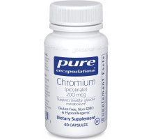 Хром піколінат Pure Encapsulations Chromium (picolinate) 200 мкг 60 капс