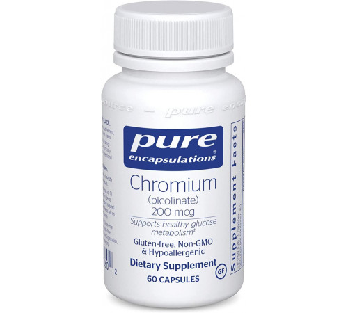 Хром піколінат Pure Encapsulations Chromium (picolinate) 200 мкг 60 капс