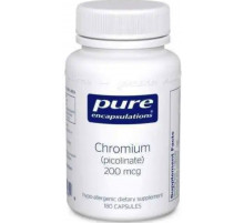 Хром (пиколинат) Pure Encapsulations Chromium (picolinate) 200 мкг 180 капс