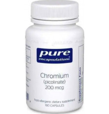 Хром (піколінат) Pure Encapsulations Chromium (picolinate) 200 мкг 180 капс