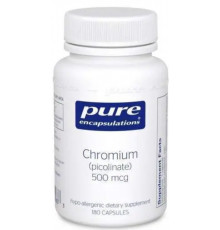 Хром (пиколинат) Pure Encapsulations Chromium (picolinate) 500 мкг 180 капс