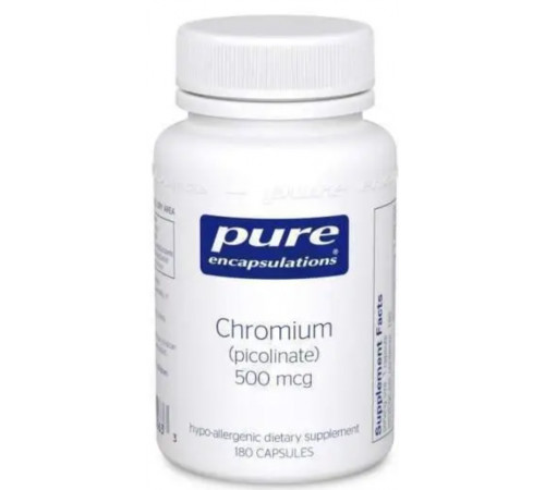 Хром (пиколинат) Pure Encapsulations Chromium (picolinate) 500 мкг 180 капс