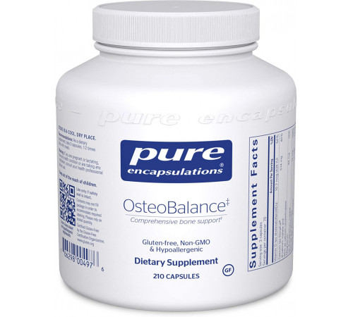 Кальцій (проти остеопорозу) Pure Encapsulations OsteoBalance 210 капс