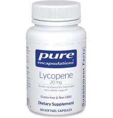 Лікопін Pure Encapsulations Lycopene 20 мг 60 гел капс