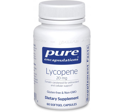 Лікопін Pure Encapsulations Lycopene 20 мг 60 гел капс