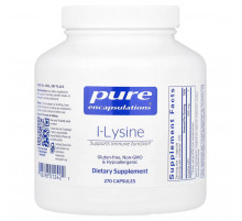 L-лізин HCl Pure Encapsulations l-Lysine 500 мг 270 капс