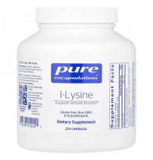 L-лізин HCl Pure Encapsulations l-Lysine 500 мг 270 капс