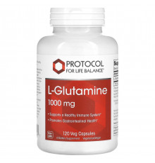 L-глютамін Protocol for Life Balance L-Glutamine 1000 мг 120 капс