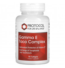 Вітамін Е Protocol for Life Balance Gamma E Toco Complex 90 гел капс