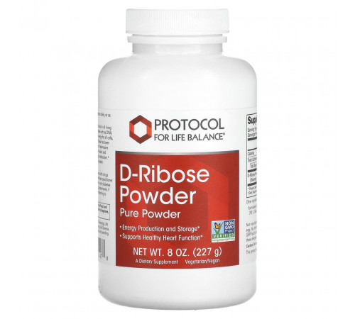 D-рибоза Protocol for Life Balance D-Ribose Powder 227 г