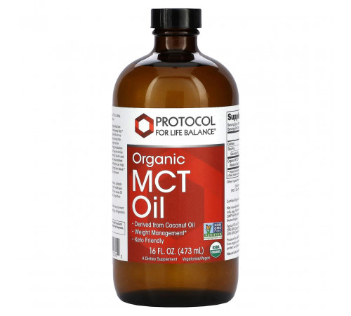 Масло MCT Protocol for Life Balance Organic MCT Oil 473 мл