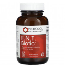 Пробіотик Protocol for Life Balance ENT Biotic 1 млрд 60 льодяників