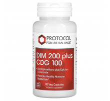 Дііндолілметан плюс D-глюкарат кальцію Protocol for Life Balance DIM 200 Plus CDG 100 90 рос капс