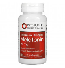 Мелатонін Protocol for Life Balance Melatonin 20 мг 90 капс