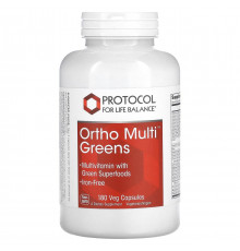 Мультивітаміни та Суперфуд Protocol for Life Balance Ortho Multi Greens180 рос капс