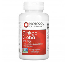Гинкго Билоба Protocol for Life Balance Ginkgo Biloba 120 мг 100 капс