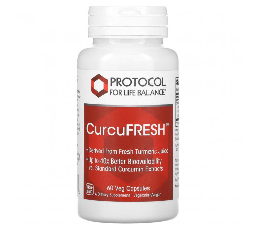Куркумін Protocol for Life Balance CurcuFRESH 60 капс