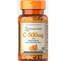 Витамин С с биофлавоноидами Puritan’s Pride Vitamin C 500 мг 100 каплет