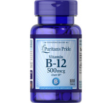 Витамин В-12 Puritan’s Pride Vitamin B-12 500 мкг 100 таб