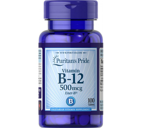 Витамин В-12 Puritan’s Pride Vitamin B-12 500 мкг 100 таб