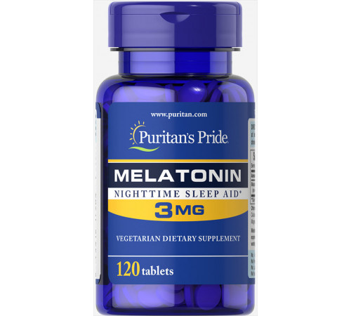 Мелатонін Puritan's Pride Melatonin 3 мг 120 таб