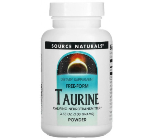Таурин Source Naturals Taurine Powder 100 грам