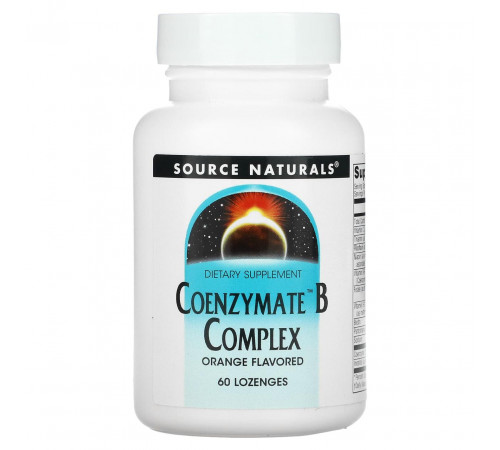 Вітамін В (комплекс) сублінгвальний Source Naturals Coenzymate B Complex 60 льод апельсин