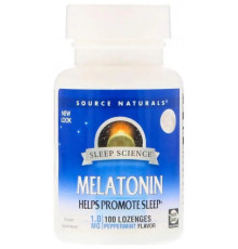 Мелатонін Source Naturals Melatonin1 мг 100 льдяників м'ята