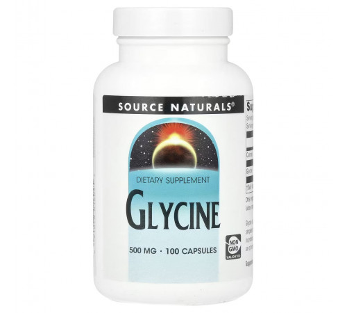 Гліцин Source Naturals Glycine 1000 мг 100 капс