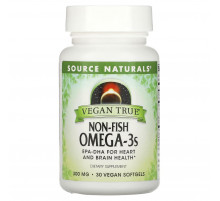Омега-3 з морських водоростей Source Naturals Non-Fish Omega-3 300 мг 30 капс