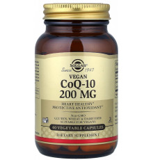Коензим Q10 для веганів Solgar Vegan CoQ-10 200 мг 60 вег капс