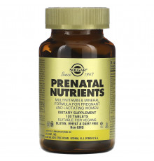 Вітаміни та мінерали для вагітних Solgar Prenatal Multivitamin & Mineral 120 таб