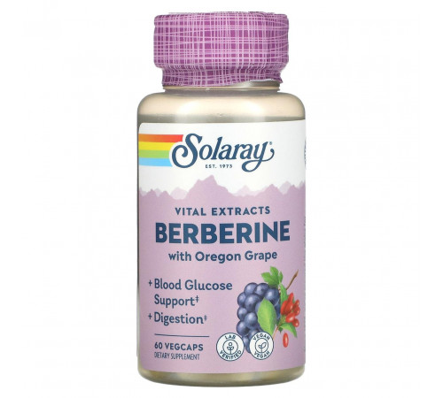 Берберін Solaray Berberine 60 рос капс