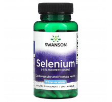 Селен (L-селенометіонін) Swanson Selenium100 мкг 200 капс