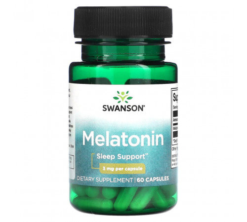 Мелатонін Swanson Melatonin 3 мг 60 капс